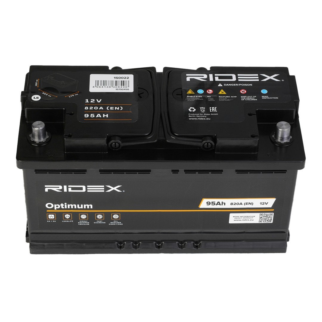 RIDEX | Starterbatterie 1S0022