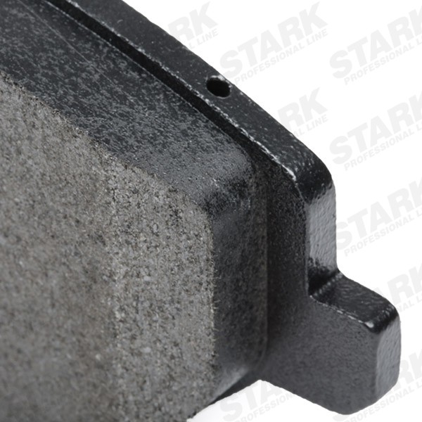 STARK SKBP-0012033 Bremsbeläge & Bremsbelagsatz Vorderachse, mit akustischer Verschleißwarnung, mit Anti-Quietsch-Blech