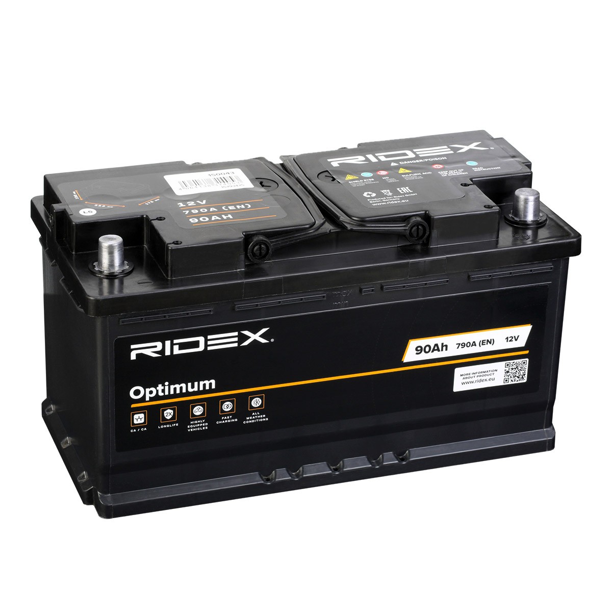 1S0043 RIDEX Batterie VW L 80