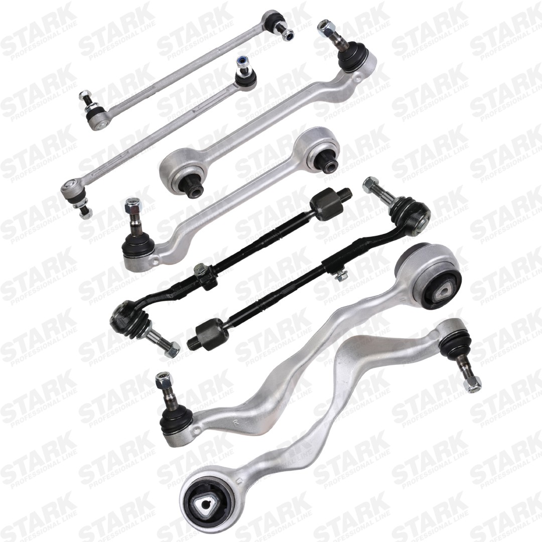 STARK SKSSK-1600338 Control arm repair kit Front Axle, with axle joint, with rubber mount, with coupling rod