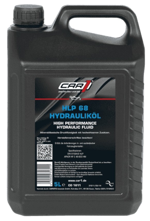 CAR1 HLP 68 CO 1611 Hydraulic Oil Capacity: 5l