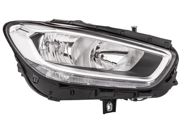 E8 9647 HELLA Right, H7/H7, Halogen, 12V, with position light (LED), with daytime running light (LED), with low beam, with high beam, with indicator (LED), for right-hand traffic, with bulbs, with motor for headlamp levelling Left-hand/Right-hand Traffic: for right-hand traffic Front lights 1EG 014 993-021 buy