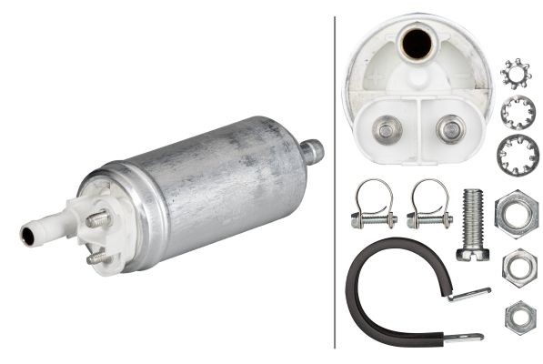 HELLA 8TF 358 146-381 Fuel pump Electric, with attachment material
