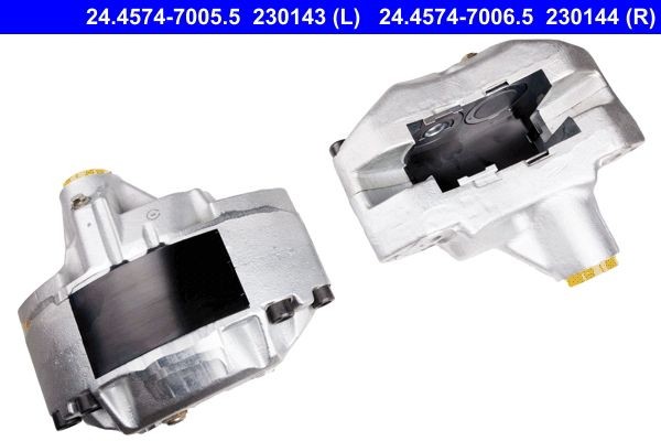 230143 ATE without handbrake lever, without brake pads Caliper 24.4574-7005.5 buy