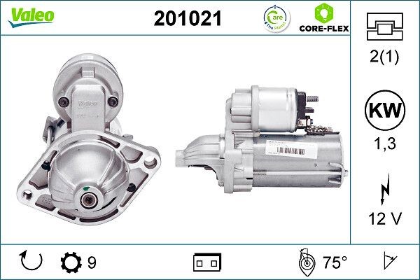 VALEO 201021 Starter motor 62 02 095