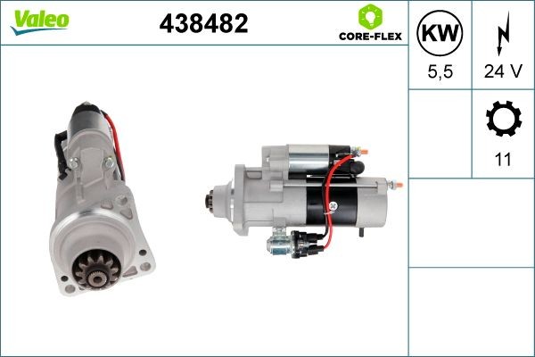 VALEO 438482 Anlasser für RENAULT TRUCKS Kerax LKW in Original Qualität