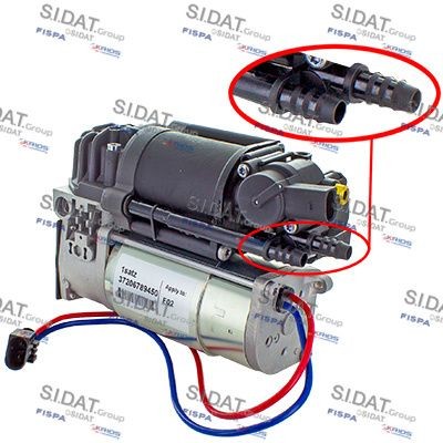 SIDAT 440004 Air suspension compressor 37206875176,