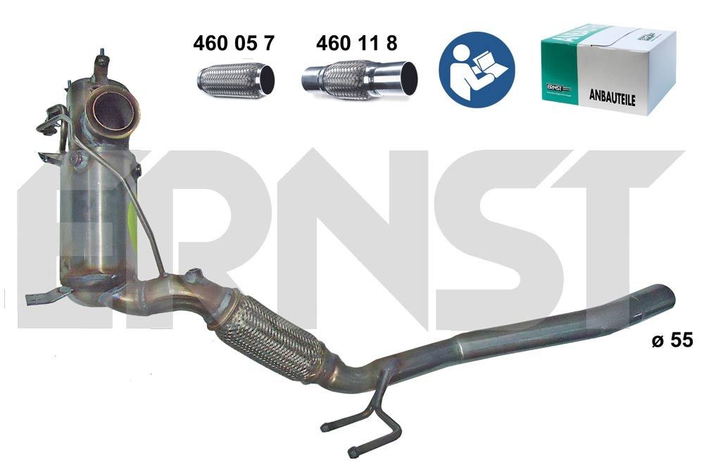 ERNST 910903 Mounting Kit, catalytic converter 3C0 254 702 HX