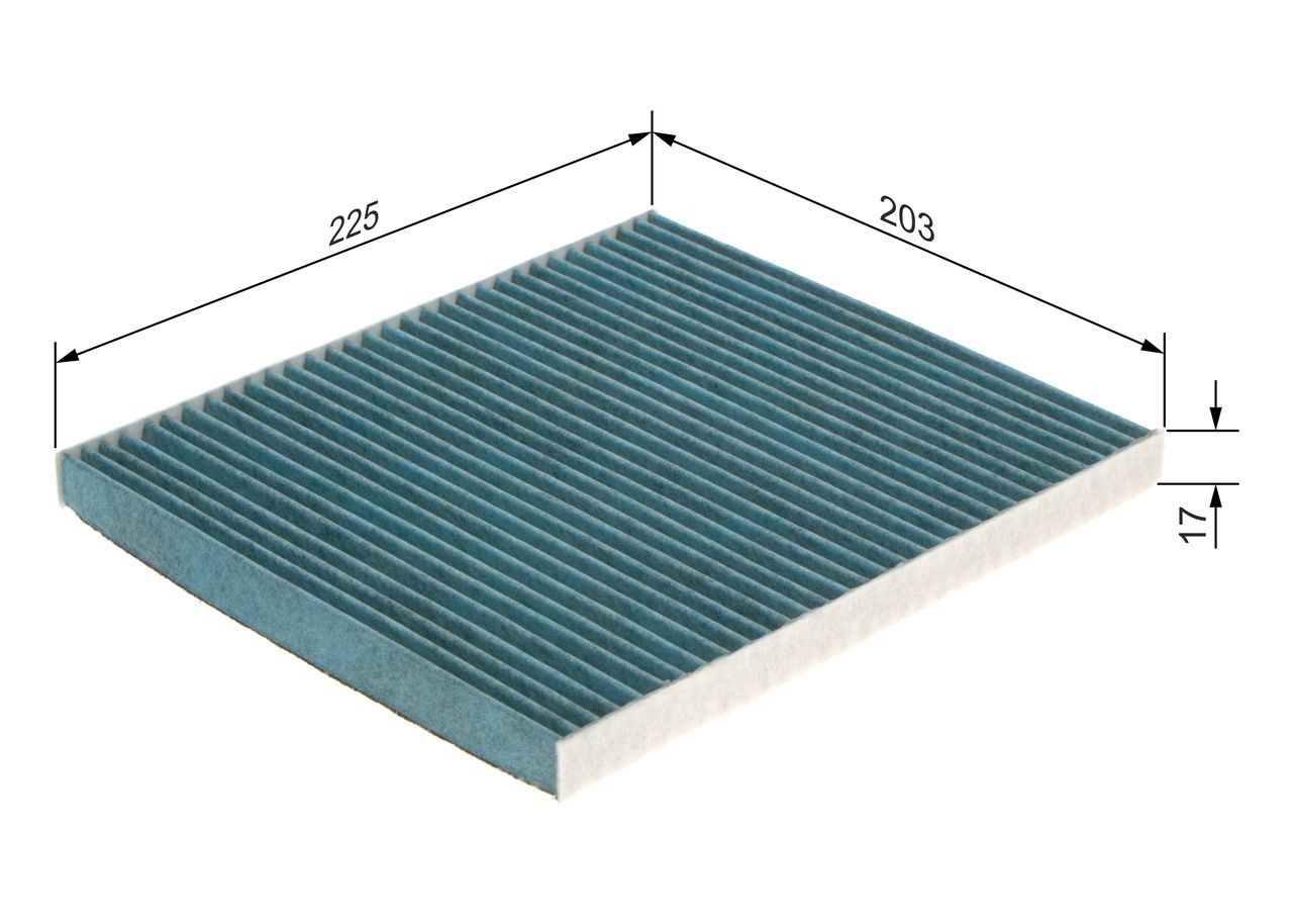 OEM-quality BOSCH 0 986 628 556 Air conditioner filter
