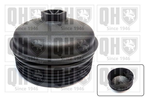 Fiat DOBLO Oil filter cover 15812634 QUINTON HAZELL QOC1023 online buy