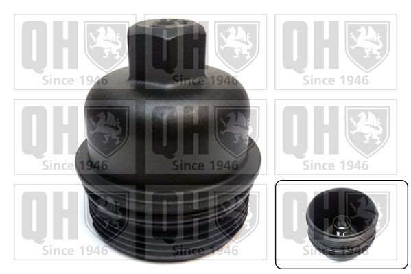 QUINTON HAZELL QOC1030 Oil filter cover BMW 3 Saloon (E90) 320 d 163 hp Diesel 2009