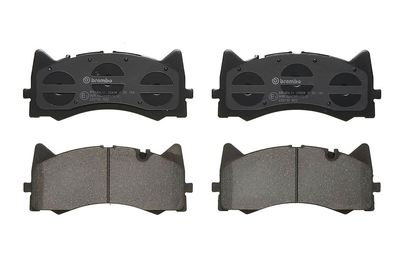 BREMBO Brake pad kit P 50 154 suitable for MERCEDES-BENZ C-Class, AMG GT