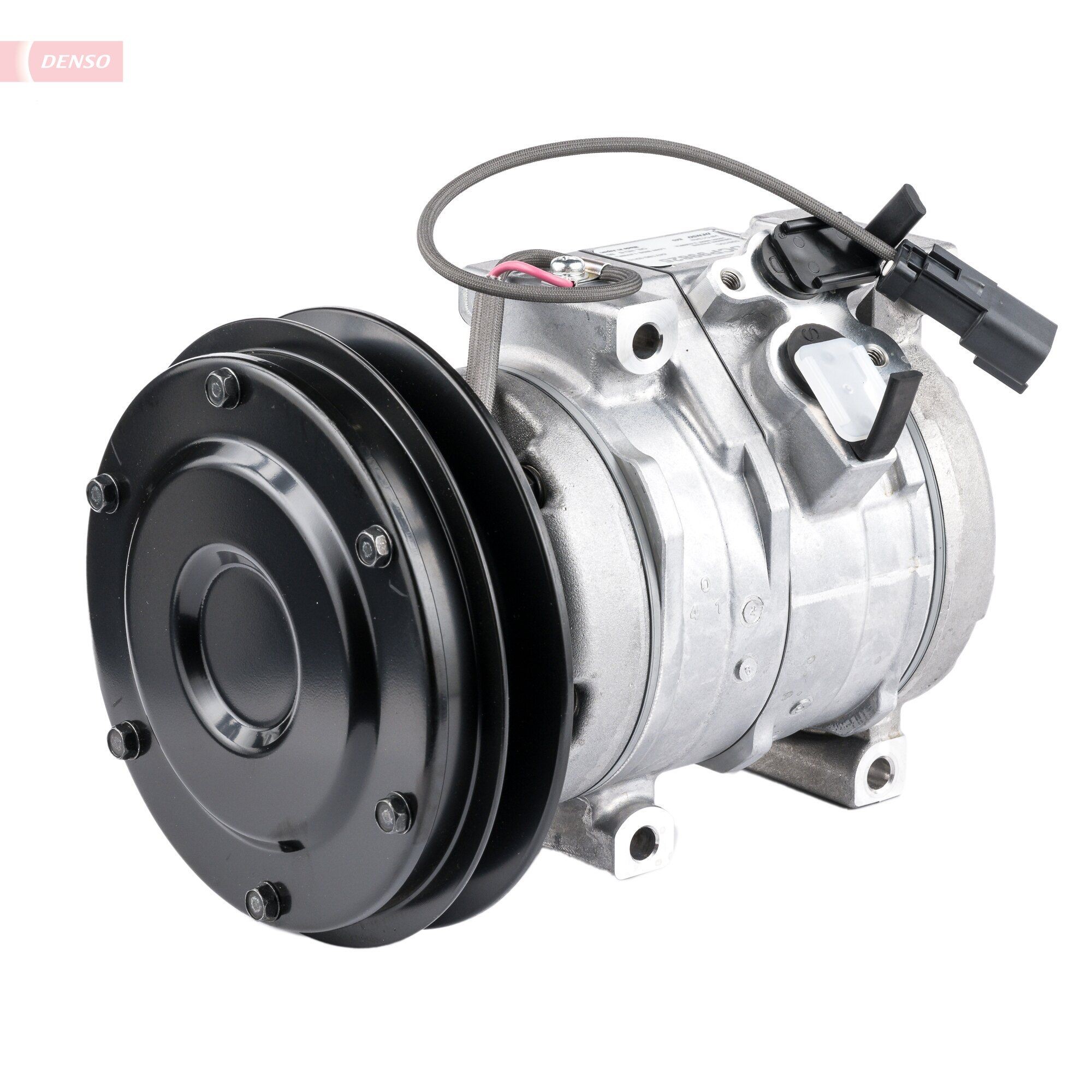 DENSO 10S15C, 24V, PAG 46, R 134a, with magnetic clutch Belt Pulley Ø: 150mm, Number of grooves: 1 AC compressor DCP99825 buy