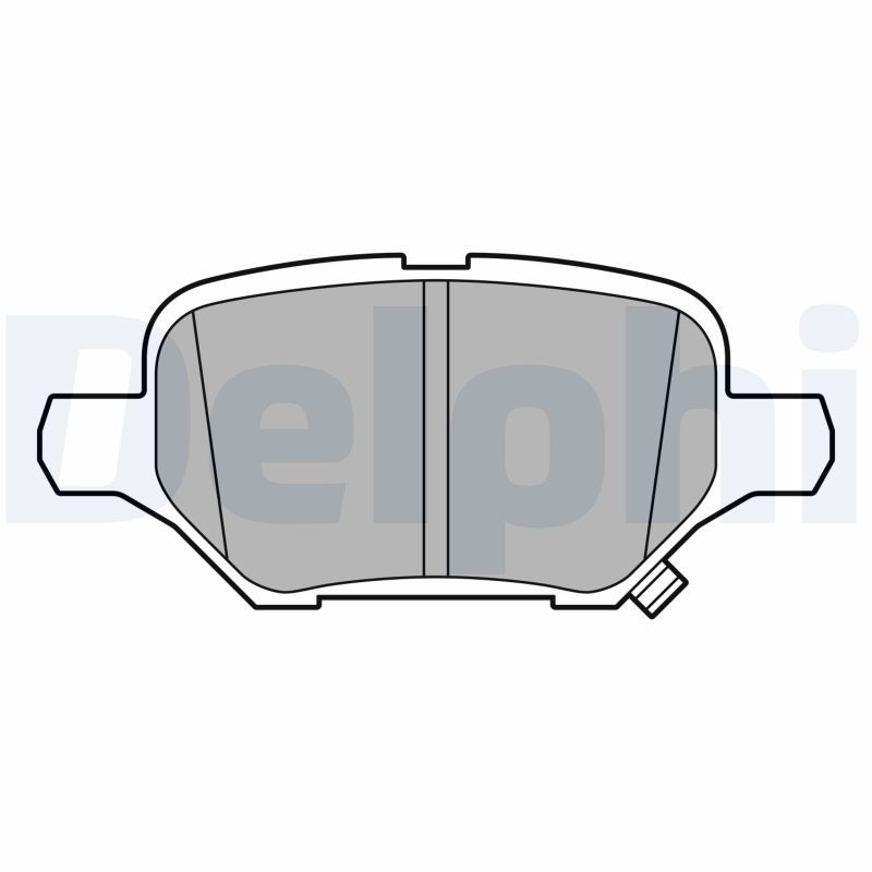 Opel MOKKA Set of brake pads 15818645 DELPHI LP3611 online buy