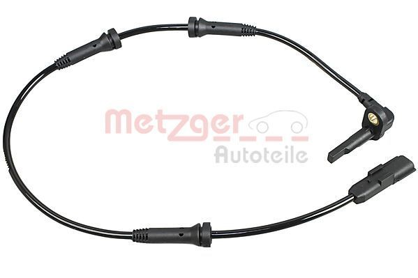 METZGER 09001209 ABS sensor Front Axle, with cable