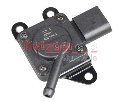 Exhaust gas pressure sensor METZGER after soot particulate filter, without connection line - 0906408