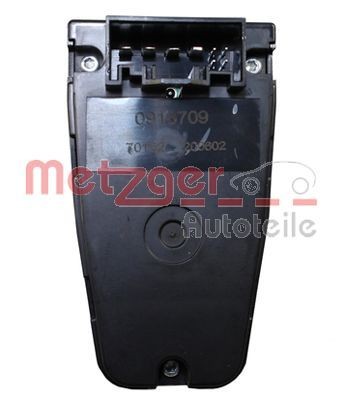 METZGER Electric window switch 0916709 for BMW 7 Series, 5 Series, 6 Series