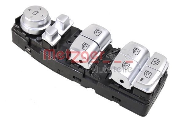 METZGER Driver side, Front Number of pins: 8-pin connector Switch, window regulator 0916711 buy