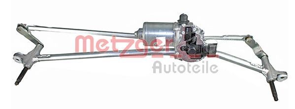 METZGER for left-hand drive vehicles, Front, with electric motor Windscreen wiper linkage 2190892 buy