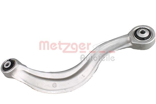 58121203 METZGER Control arm PORSCHE with rubber mount, Rear Axle Left, Rear, Upper, Control Arm, Aluminium