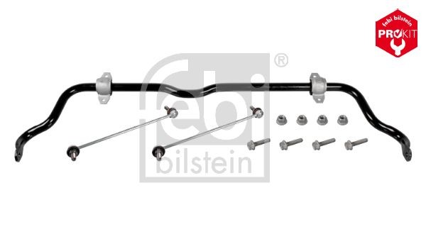 171019 FEBI BILSTEIN Sway bar MERCEDES-BENZ Front Axle, with rubber mounts, with coupling rod