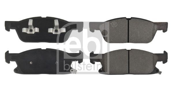 FEBI BILSTEIN 171400 Brake pad set Front Axle, with acoustic wear warning, with piston clip
