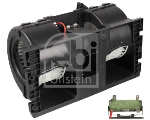 FEBI BILSTEIN for left-hand drive vehicles, with integrated regulator, with electric motor Voltage: 24V, Number of connectors: 2 Blower motor 172043 buy
