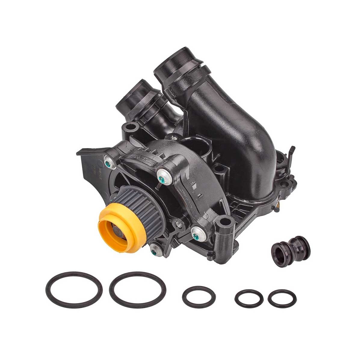 MEYLE 113 220 0034 Water pump Number of Teeth: 29, with seal, with thermostat, Aluminium Housing, for toothed belt drive