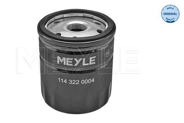 114 322 0004 MEYLE Oil filters SKODA M20x1,5, Spin-on Filter
