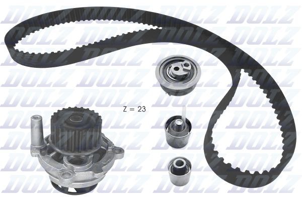 Great value for money - DOLZ Water pump and timing belt kit KD166