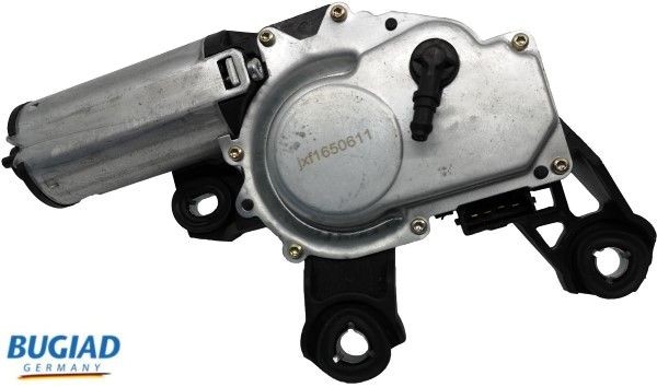 BUGIAD 12V, Rear, for left-hand/right-hand drive vehicles, with integrated washer fluid jet Number of pins: 4-pin connector Windscreen wiper motor BWM50611 buy