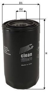 CLEAN FILTER DO1875 Oil filter M 27 X 2, Long-life Filter, Spin-on Filter, Main Stream Filtration