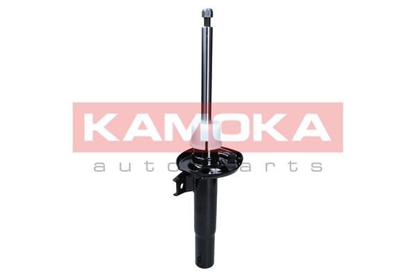 KAMOKA 2000377 Stoßdämpfer Vorderachse, Gasdruck, Zweirohr, Federbein, unten Platte, oben Stift