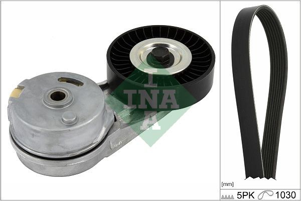 529 0460 10 INA Serpentine belt kit FIAT Check alternator freewheel clutch & replace if necessary