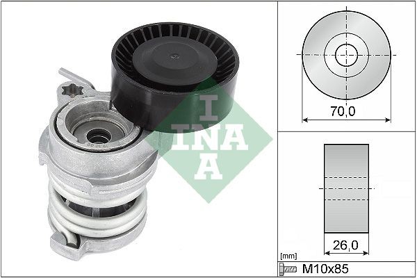 Original INA Auxiliary belt tensioner 534 0708 10 for BMW X3