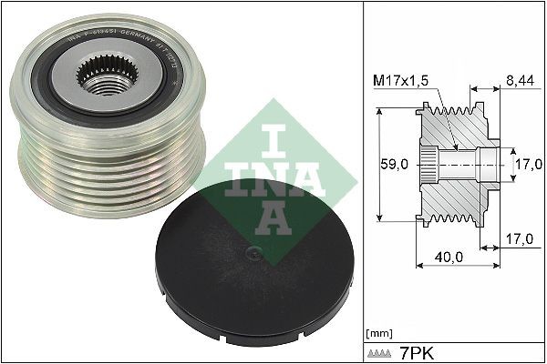 INA 535033110 Alternator Freewheel Clutch 23100-3XA0A