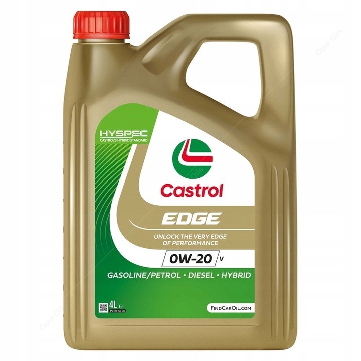 Automobile oil 0W-20 longlife petrol - 15B78E CASTROL EDGE, V