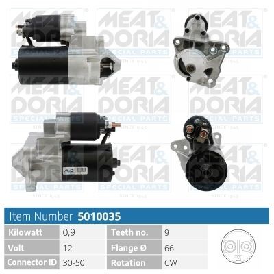 MEAT & DORIA 5010035 Starter motor 7711134794