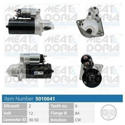MEAT & DORIA 5010041 Starter motor 2994100