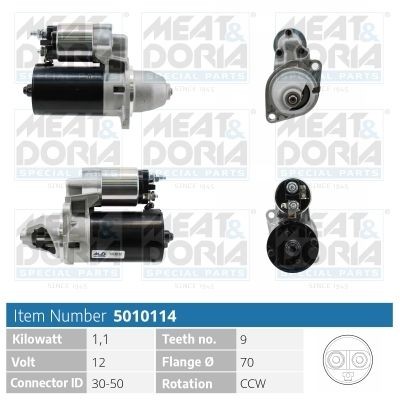MEAT & DORIA 5010114 Starter motor 58401420