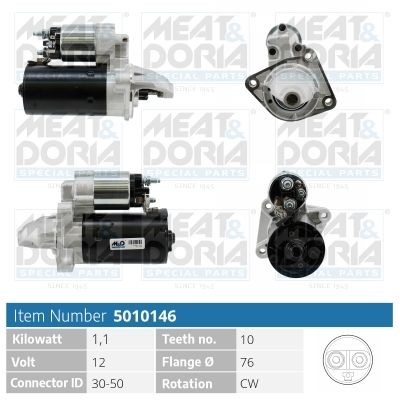 MEAT & DORIA 5010146 Starter motor 1 473 072