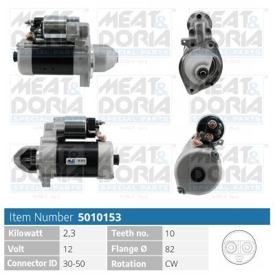 MEAT & DORIA 5010153 Starter motor 005151290180