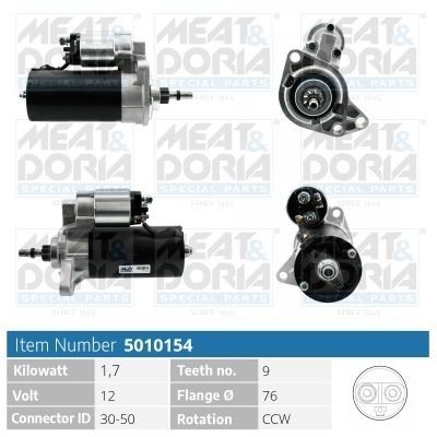 MEAT & DORIA 5010154 Starter motor 1 012 221