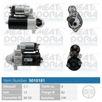 MEAT & DORIA 5010181 Starter motor 026 911 023E