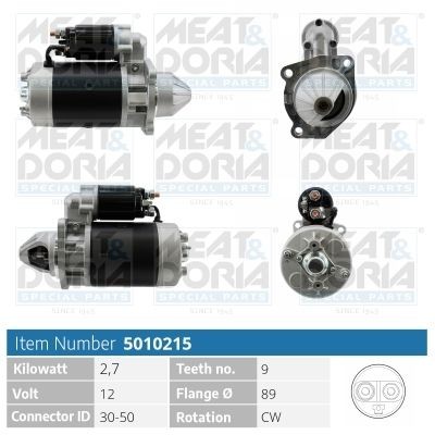 MEAT & DORIA 5010215 Starter motor 6 0572 01 00 084