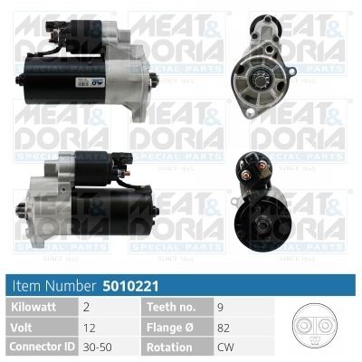 MEAT & DORIA 5010221 Starter motor 069-911-023-M