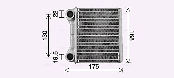 351333174 AVA COOLING SYSTEMS MS6762 Heater core W164 ML 350 CDI 4-matic 231 hp Diesel 2010 price