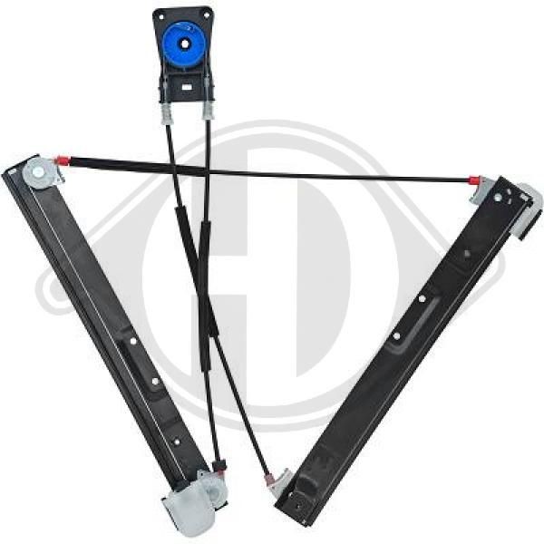 DIEDERICHS 1428120 Window regulator Right Front, Operating Mode: Electric, without electric motor