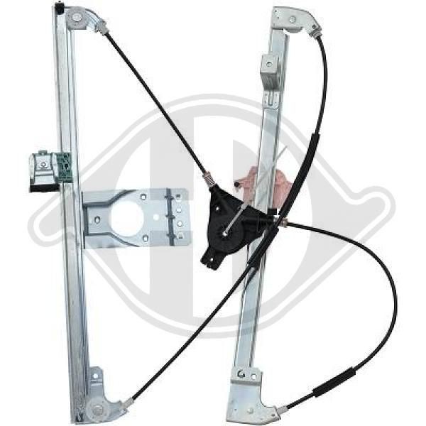 DIEDERICHS 3497120 Window regulator Right Front, Operating Mode: Electric, without electric motor