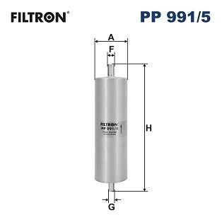 FILTRON In-Line Filter, 10mm, 12mm Height: 246mm Inline fuel filter PP 991/5 buy